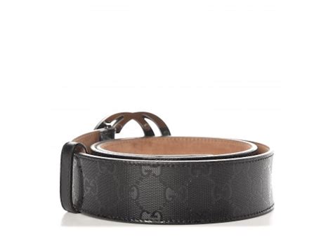 gucci interlocking g buckle belt black|gucci imprime belt.